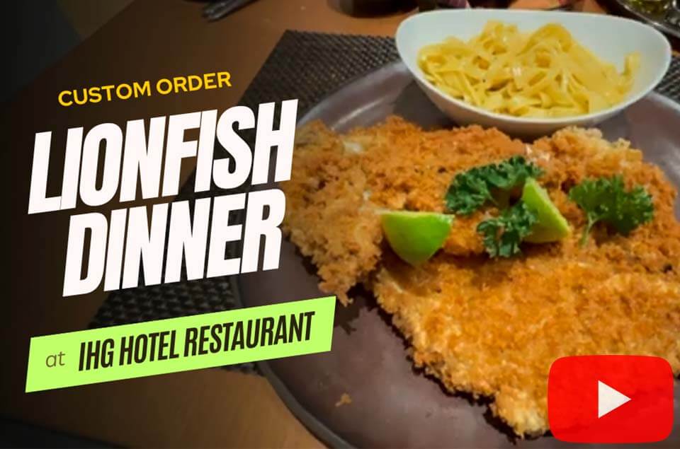 Lionfish Dinner at IHG Hotel Dominica